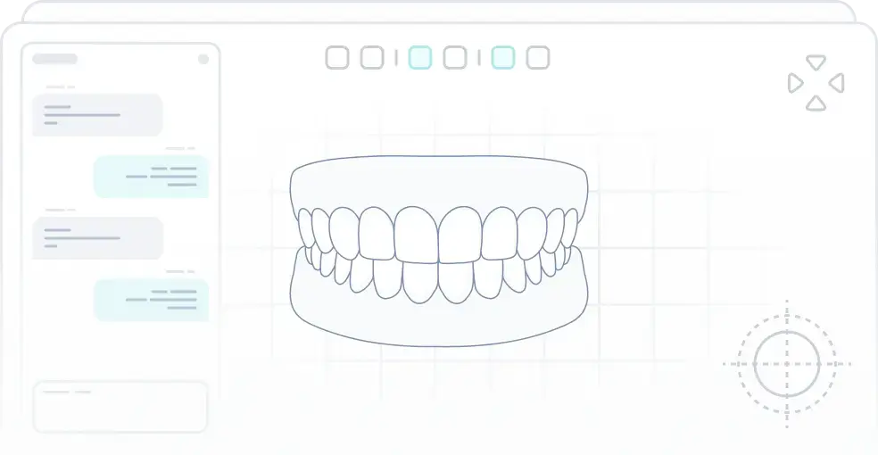 Dentists and patients collaborating via SoftSmile Portal messaging and case tracking tools
